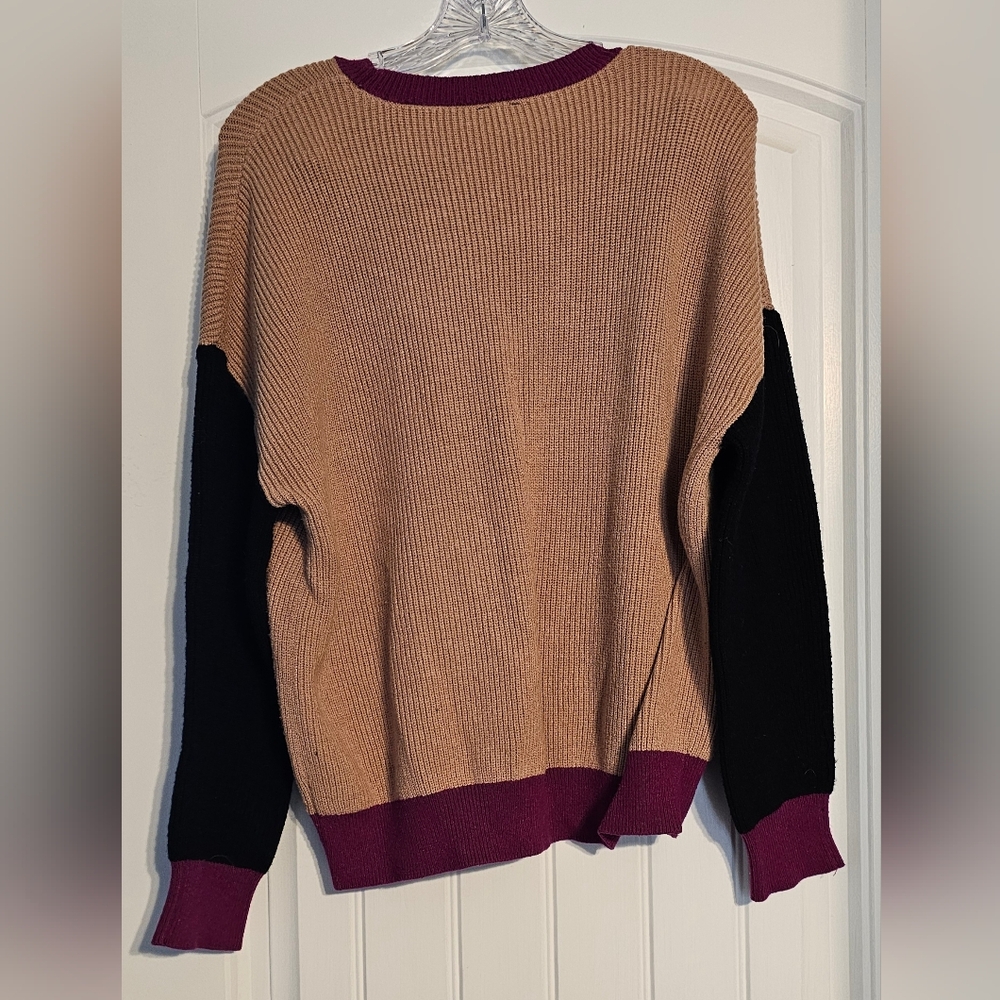 Express Colorblock Knit Sweater - Picture 2 of 3